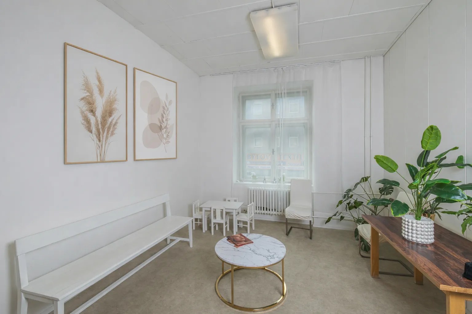 Čekárna kliniky BellaDerma